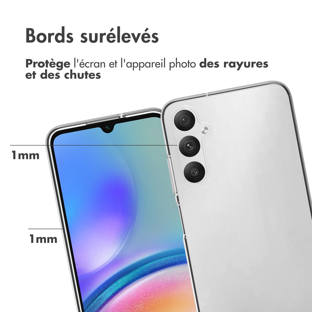 Accezz Clear Backcover Samsung Galaxy A05s - Transparant - Afbeelding 8