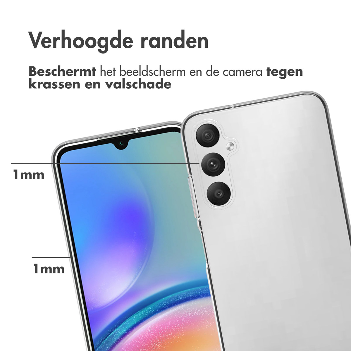 Accezz Clear Backcover Samsung Galaxy A05s - Transparant - Afbeelding 9