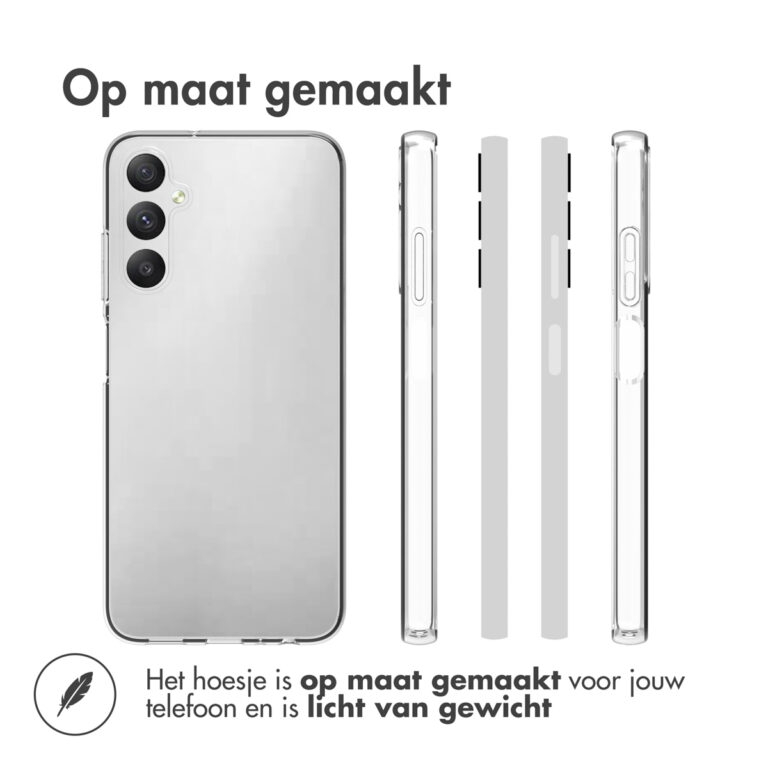 Accezz Clear Backcover Samsung Galaxy A05s - Transparant - Afbeelding 3