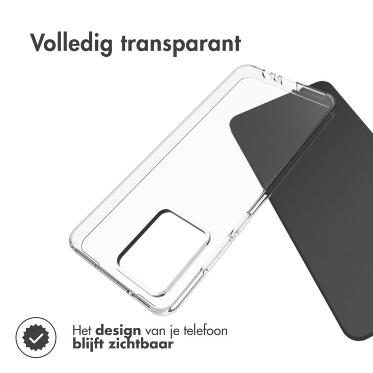 Accezz Clear Backcover Motorola Moto G84 - Transparant - Afbeelding 6