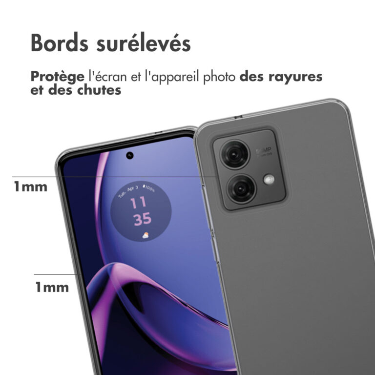 Accezz Clear Backcover Motorola Moto G84 - Transparant - Afbeelding 10
