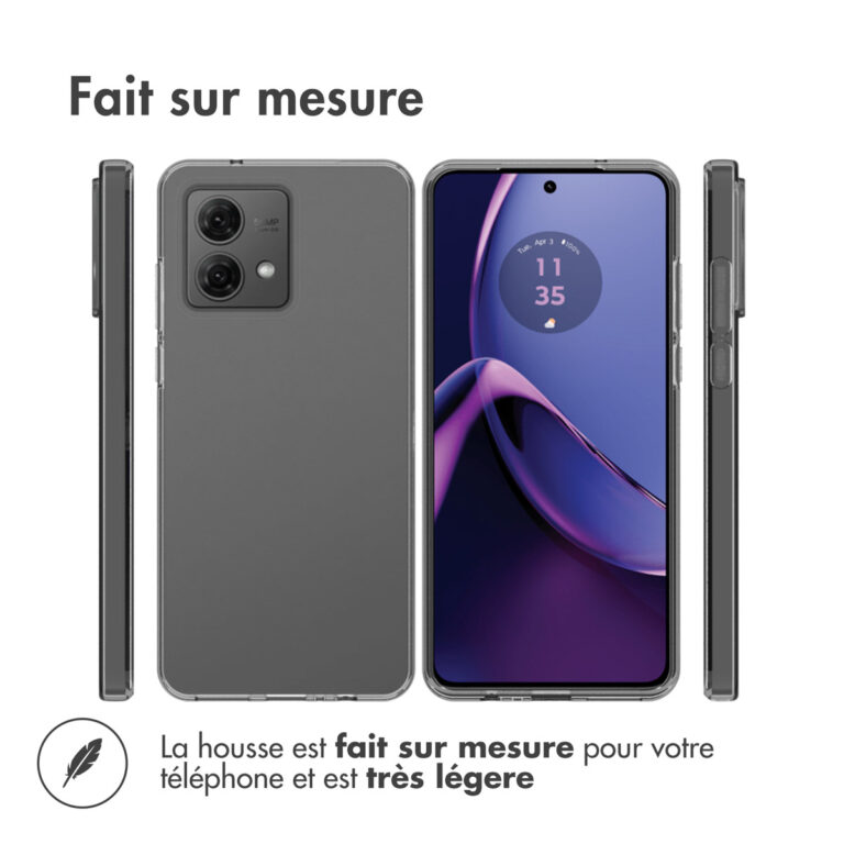 Accezz Clear Backcover Motorola Moto G84 - Transparant - Afbeelding 8