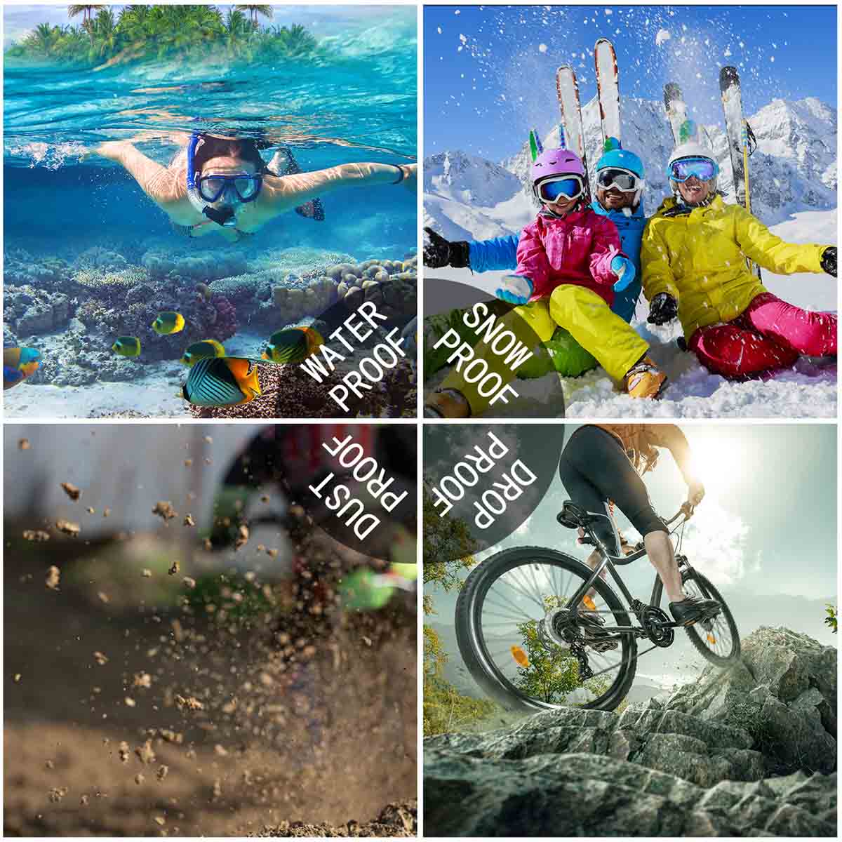 Redpepper Dot Plus Waterproof Backcover Apple iPhone 15 Pro - Zwart - Afbeelding 6