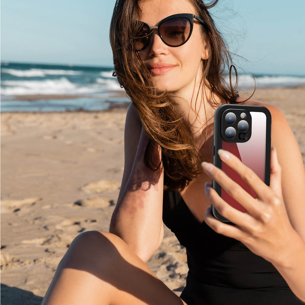 Redpepper Dot Plus Waterproof Backcover Apple iPhone 15 Pro - Zwart - Afbeelding 9