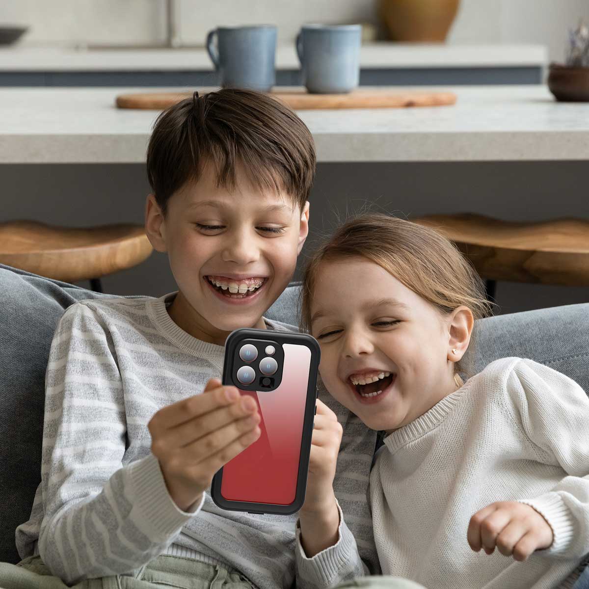 Redpepper Dot Plus Waterproof Backcover Apple iPhone 15 Pro - Zwart - Afbeelding 4