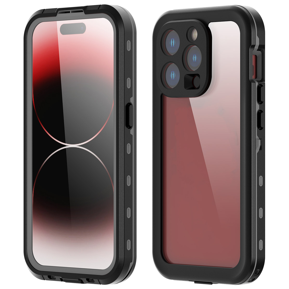 Redpepper Dot Plus Waterproof Backcover Apple iPhone 15 Pro – Zwart
