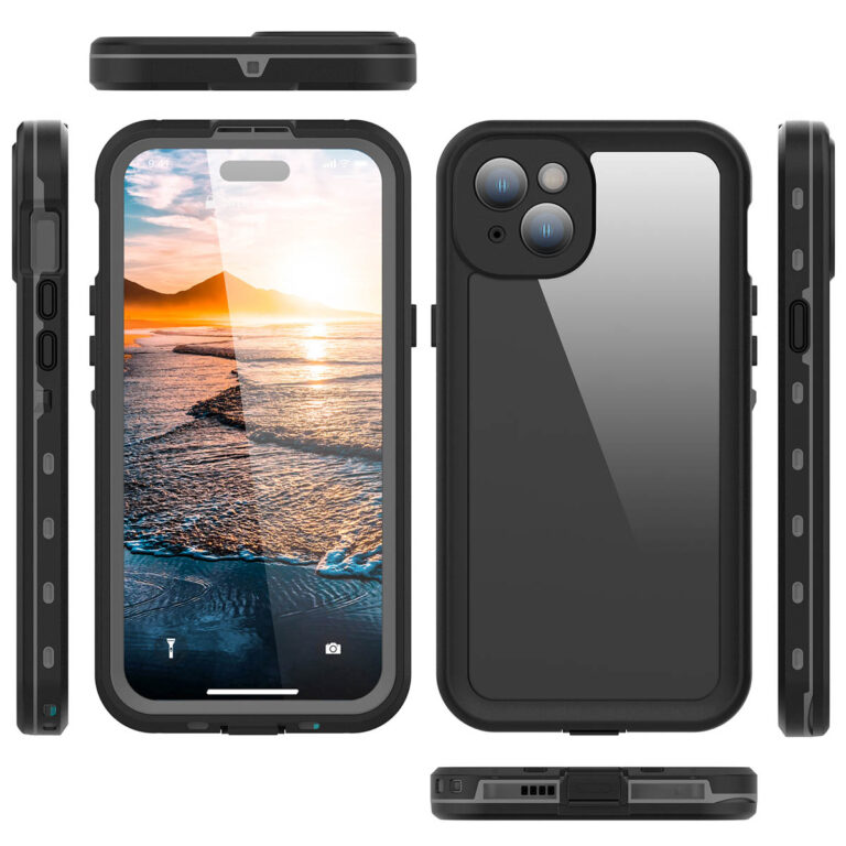 Redpepper Dot Plus Waterproof Backcover Apple iPhone 15 Plus - Zwart - Afbeelding 6