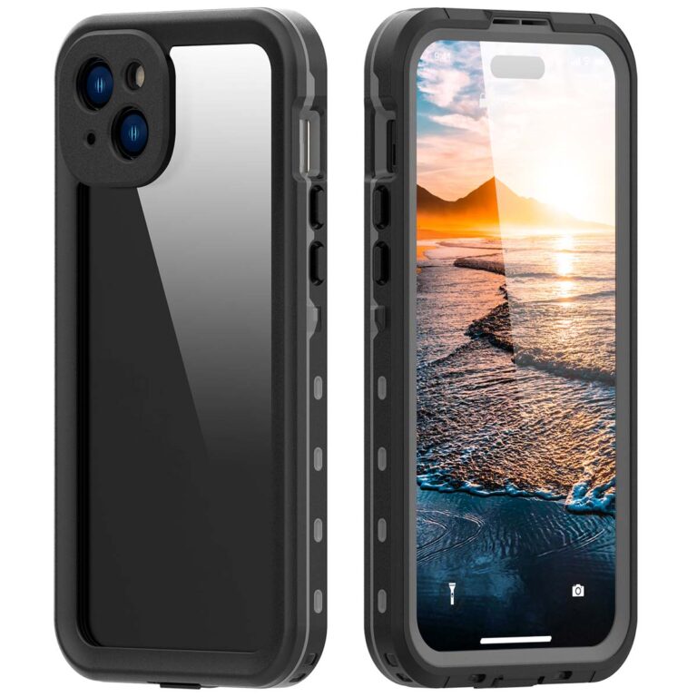 Redpepper Dot Plus Waterproof Backcover Apple iPhone 15 Plus - Zwart - Afbeelding 2
