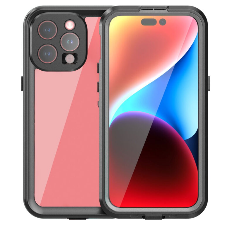Redpepper Dot Plus Waterproof Backcover Apple iPhone 15 Pro Max - Zwart - Afbeelding 7