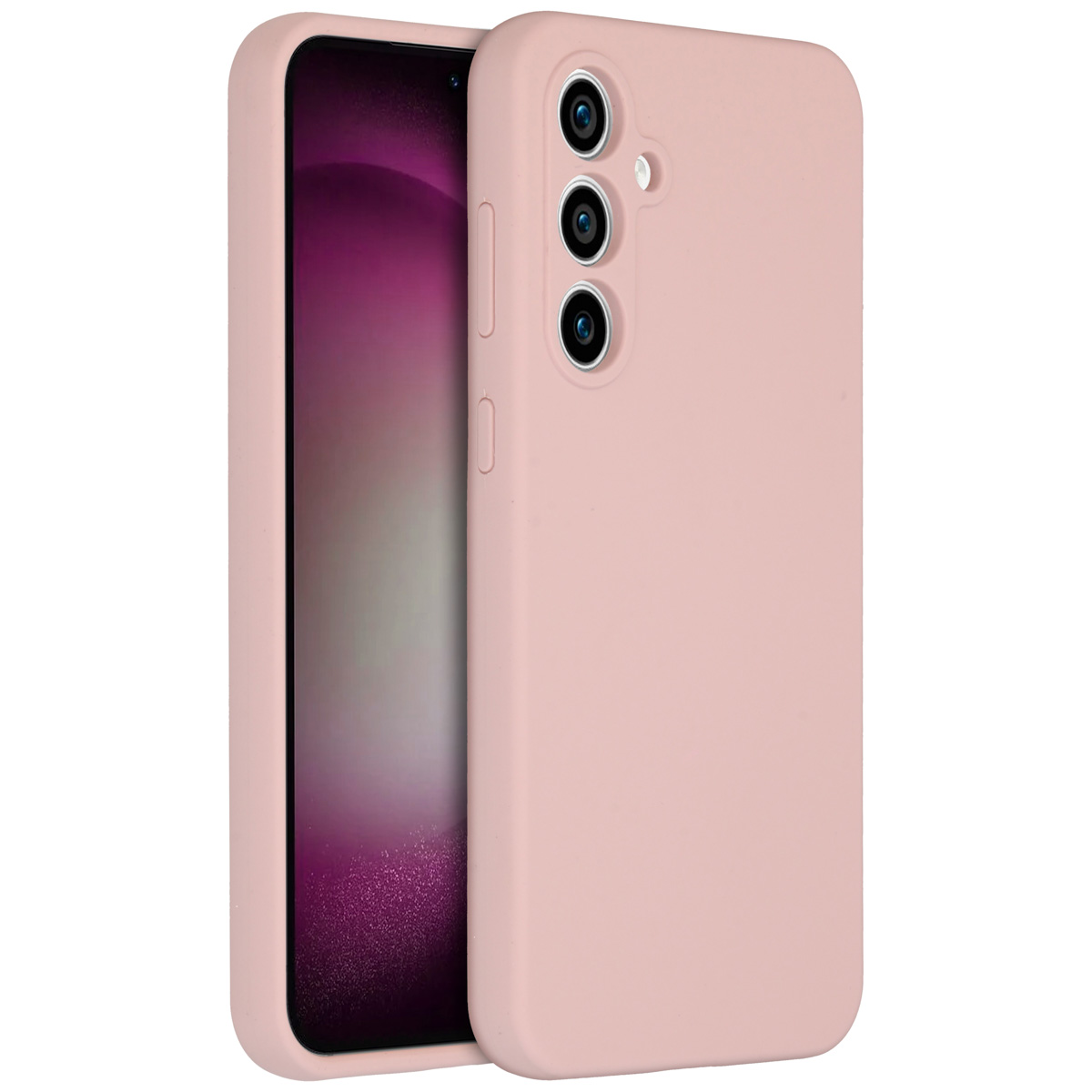 Accezz Liquid Silicone Backcover Samsung Galaxy S23 FE - Roze - Afbeelding 3