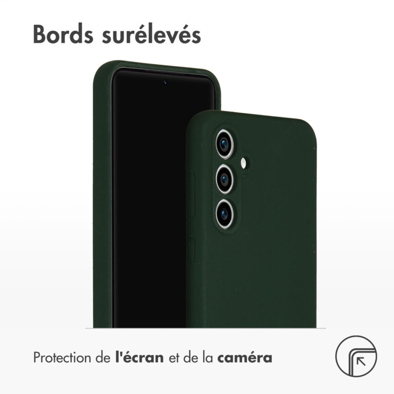 Accezz Liquid Silicone Backcover Samsung Galaxy S23 FE - Forest Green - Afbeelding 5
