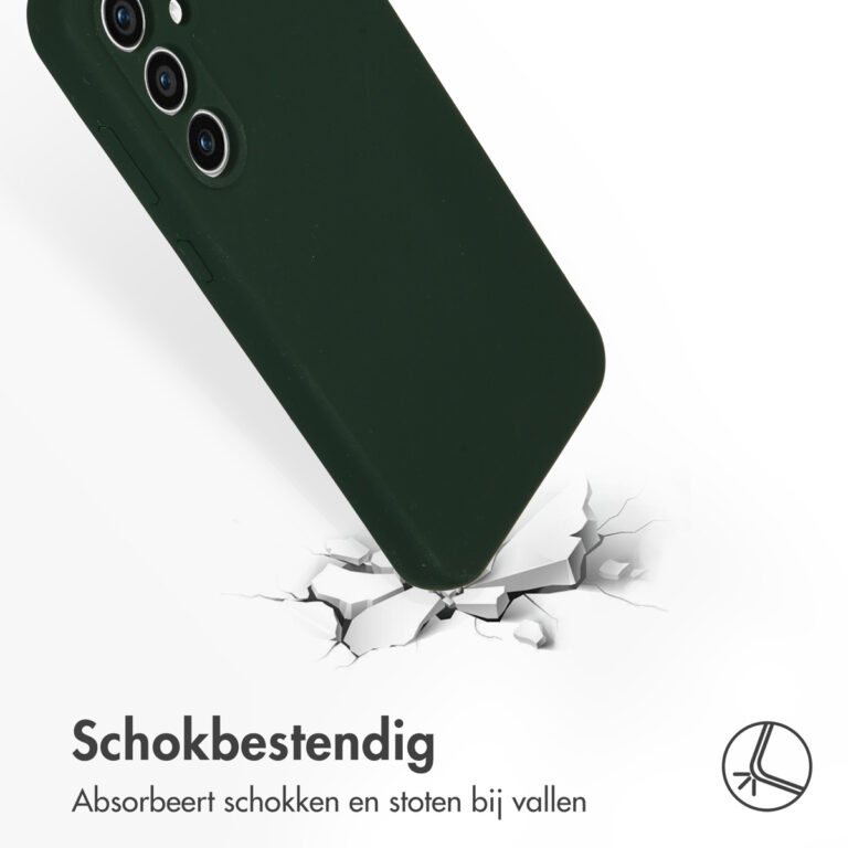 Accezz Liquid Silicone Backcover Samsung Galaxy S23 FE - Forest Green - Afbeelding 3