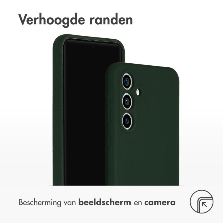 Accezz Liquid Silicone Backcover Samsung Galaxy S23 FE - Forest Green - Afbeelding 2