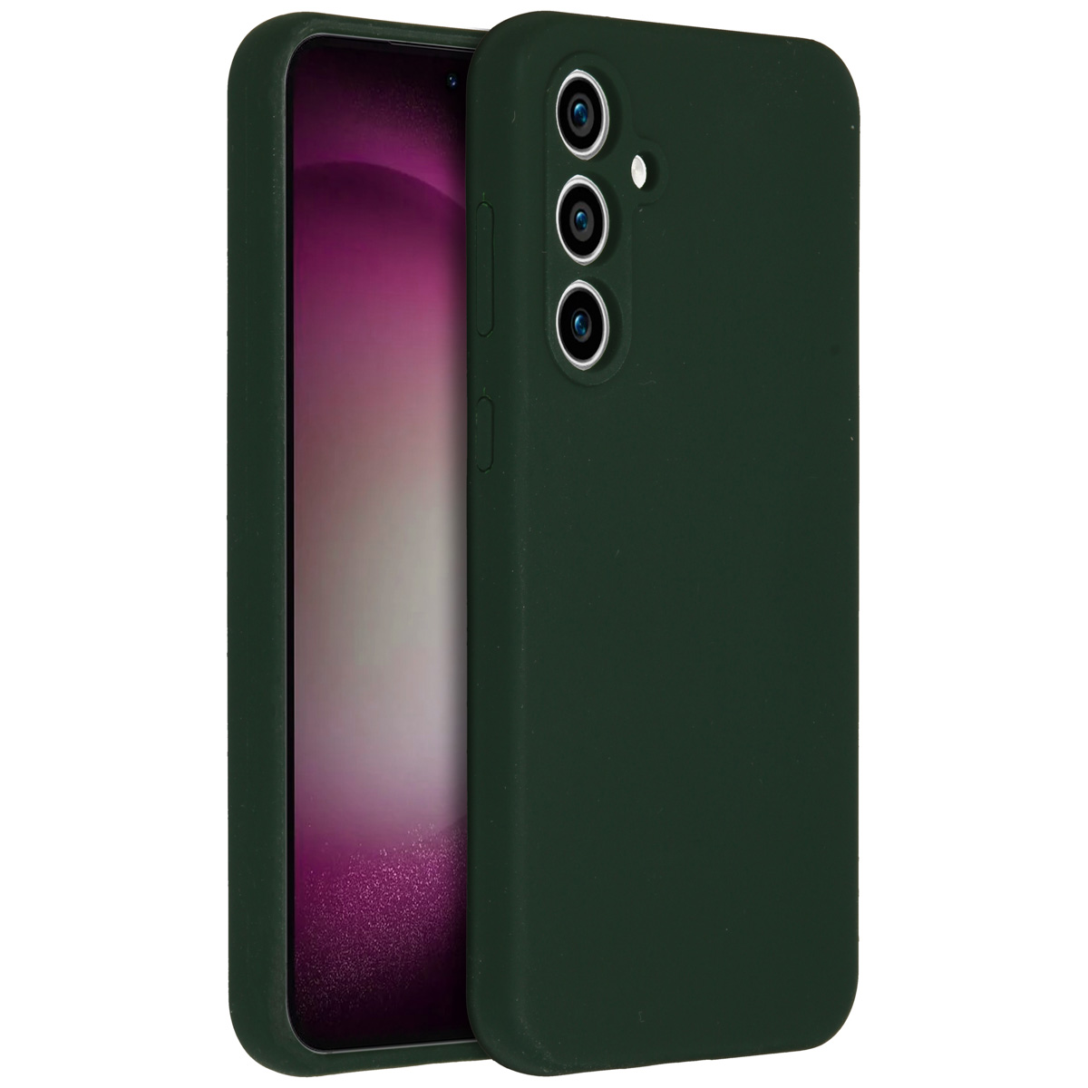 Accezz Liquid Silicone Backcover Samsung Galaxy S23 FE - Forest Green - Afbeelding 2