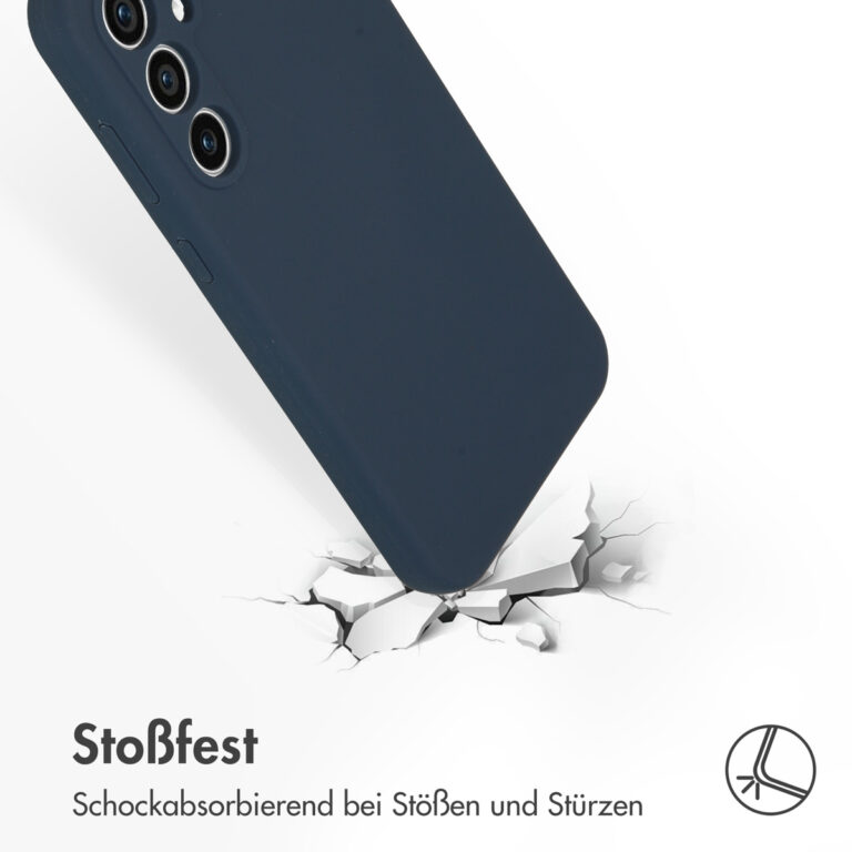 Accezz Liquid Silicone Backcover Samsung Galaxy S23 FE - Donkerblauw - Afbeelding 9