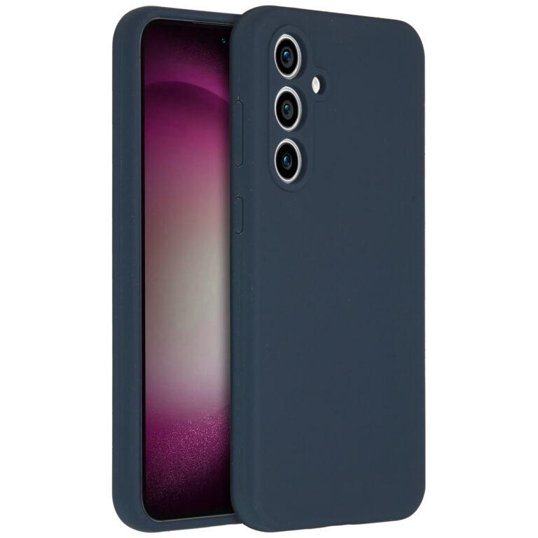Accezz Liquid Silicone Backcover Samsung Galaxy S23 FE - Donkerblauw - Afbeelding 7