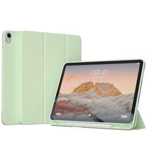 Accezz Smart Silicone Bookcase Apple iPad Air 11 inch (2025) M3 / (2024) M2 / Air 5 (2022) / Air 4 (2020) - Lichtgroen