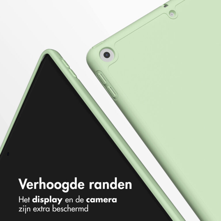 Accezz Smart Silicone Bookcase Apple iPad 6 (2018) 9.7 inch / iPad 5 (2017) 9.7 inch - Lichtgroen - Afbeelding 8