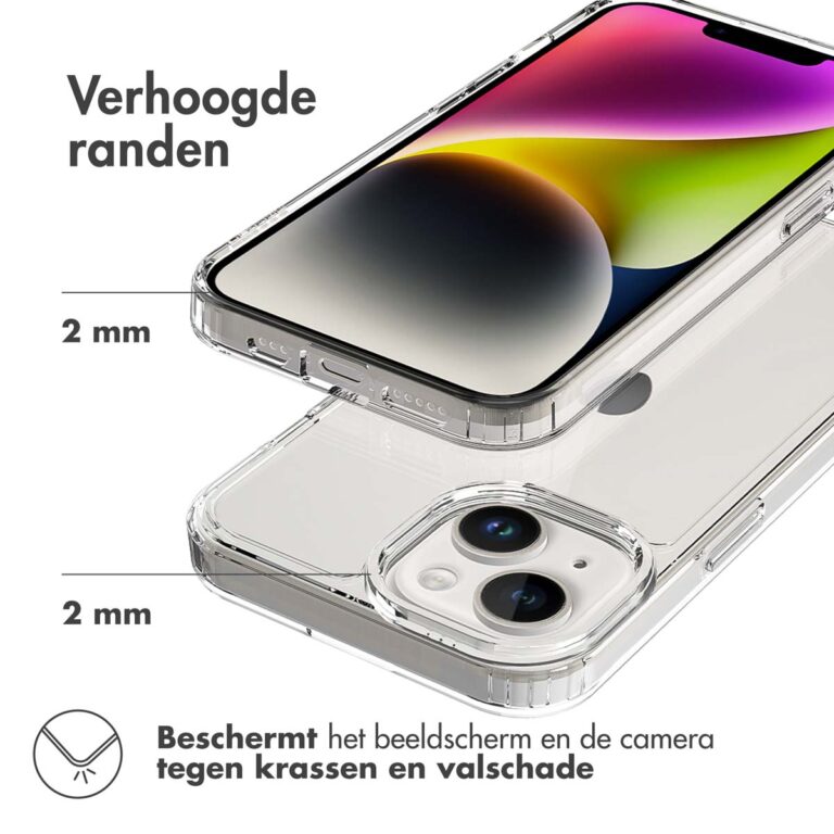 Accezz Xtreme Impact Backcover Apple iPhone 15 - Transparant - Afbeelding 4