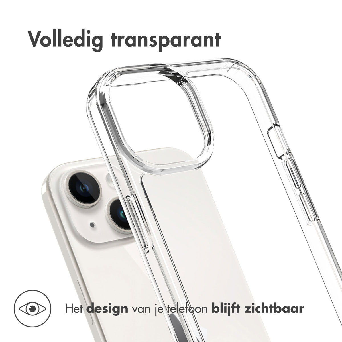 Accezz Xtreme Impact Backcover Apple iPhone 15 - Transparant - Afbeelding 4