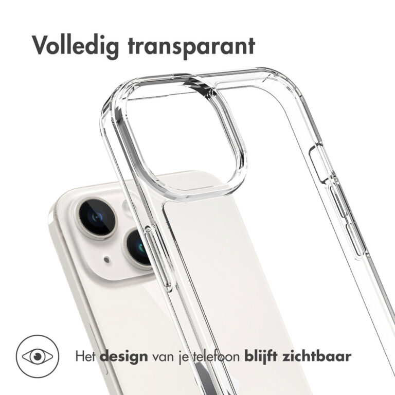 Accezz Xtreme Impact Backcover Apple iPhone 15 - Transparant - Afbeelding 3