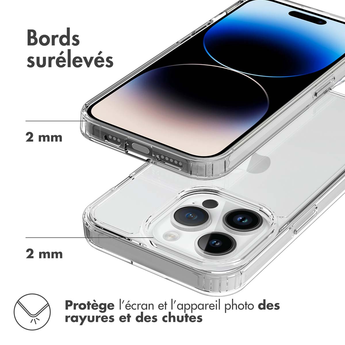 Accezz Xtreme Impact Backcover Apple iPhone 15 Pro - Transparant - Afbeelding 10