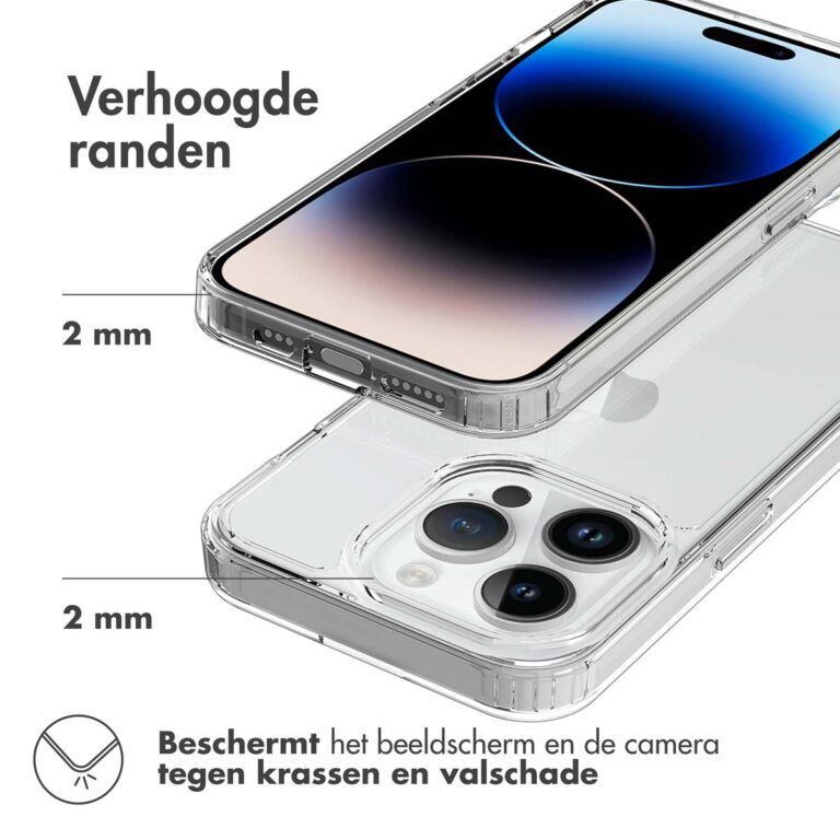 Accezz Xtreme Impact Backcover Apple iPhone 15 Pro - Transparant - Afbeelding 5