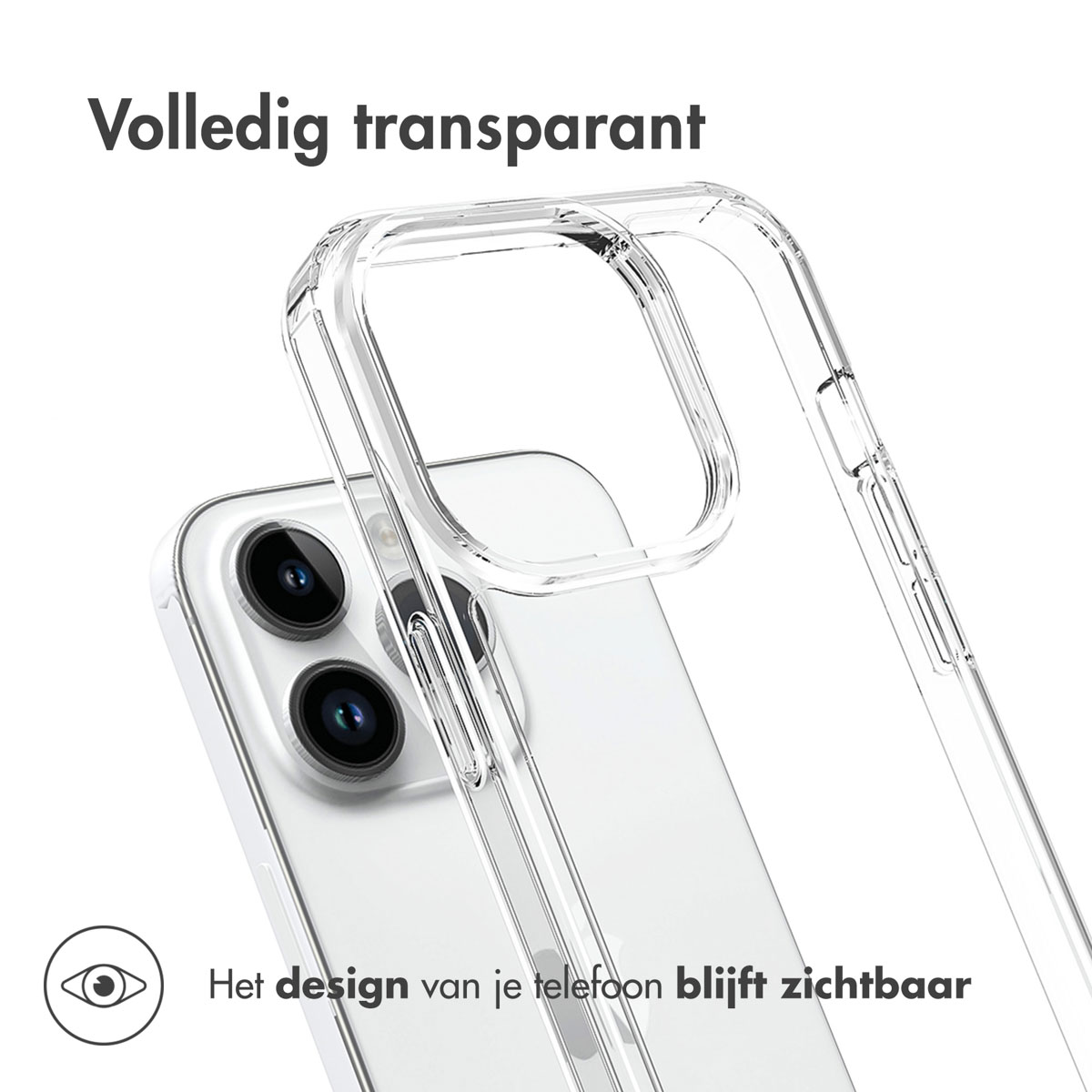 Accezz Xtreme Impact Backcover Apple iPhone 15 Pro - Transparant - Afbeelding 3