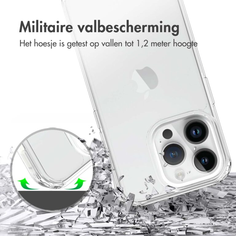 Accezz Xtreme Impact Backcover Apple iPhone 15 Pro - Transparant - Afbeelding 2