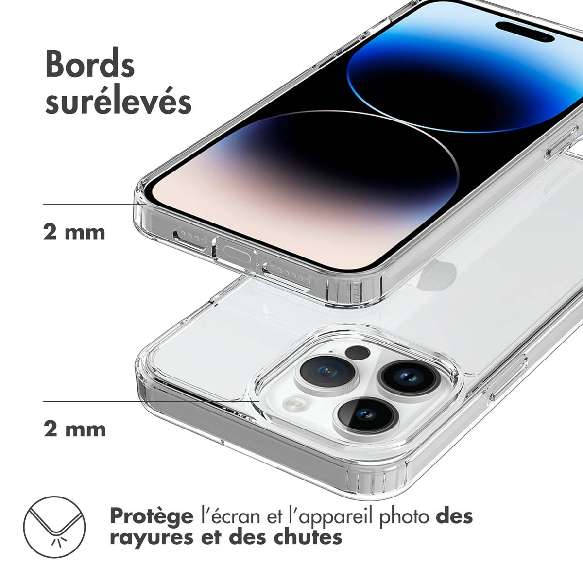 Accezz Xtreme Impact Backcover Apple iPhone 15 Pro Max - Transparant - Afbeelding 10