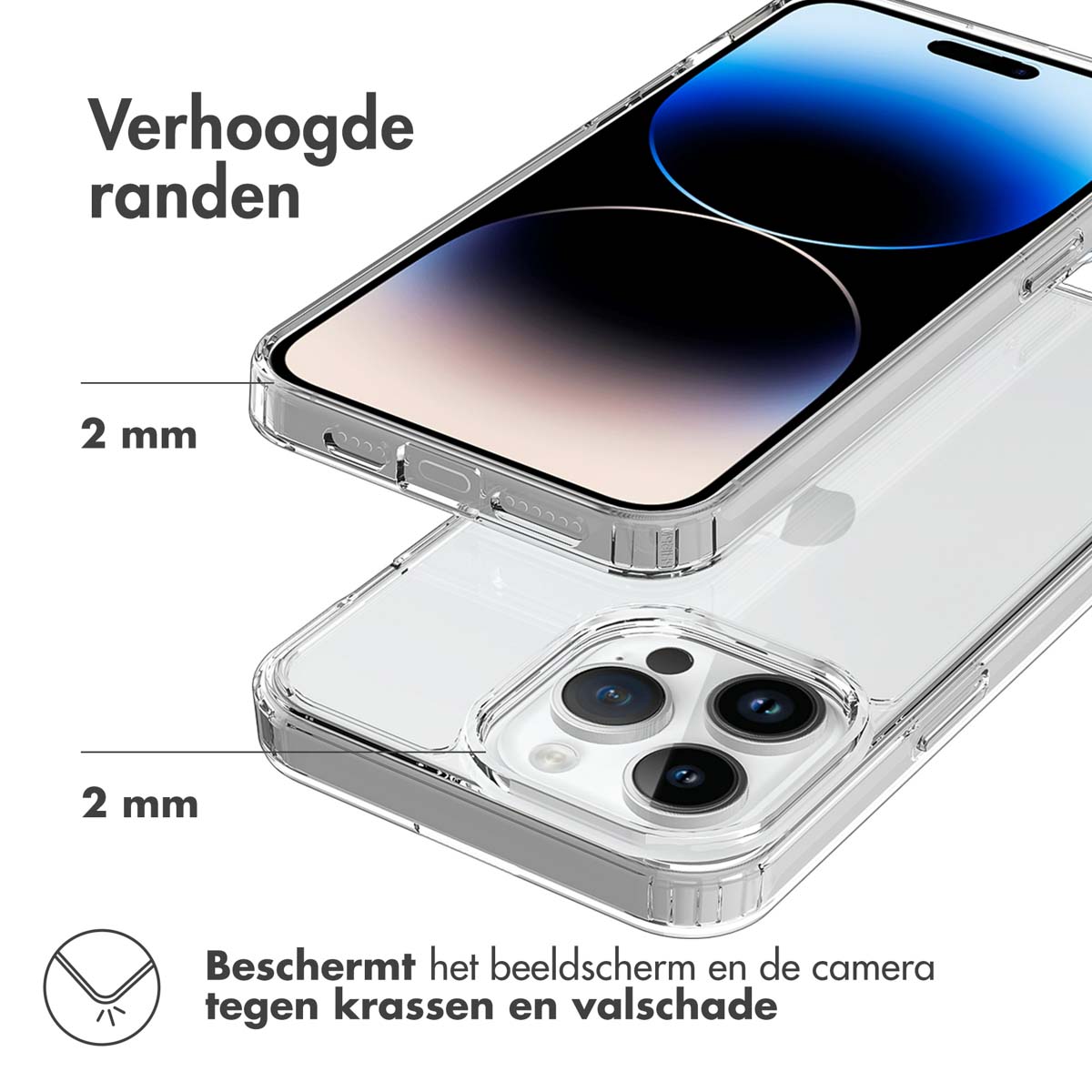 Accezz Xtreme Impact Backcover Apple iPhone 15 Pro Max - Transparant - Afbeelding 5