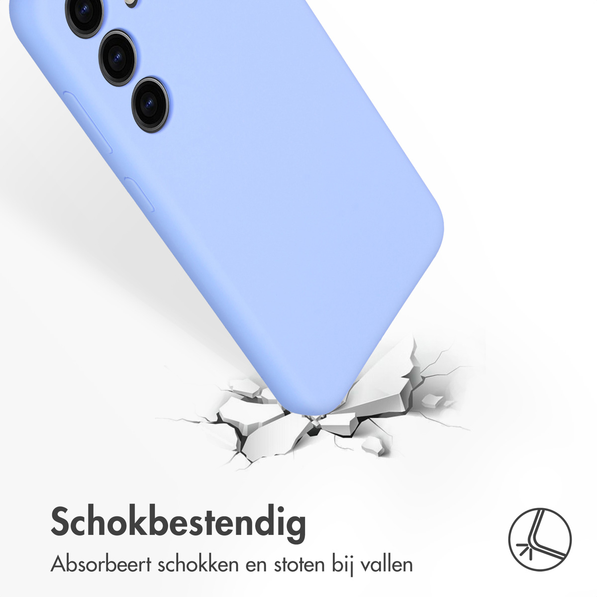 Accezz Liquid Silicone Backcover Samsung Galaxy S24 - Paars - Afbeelding 10