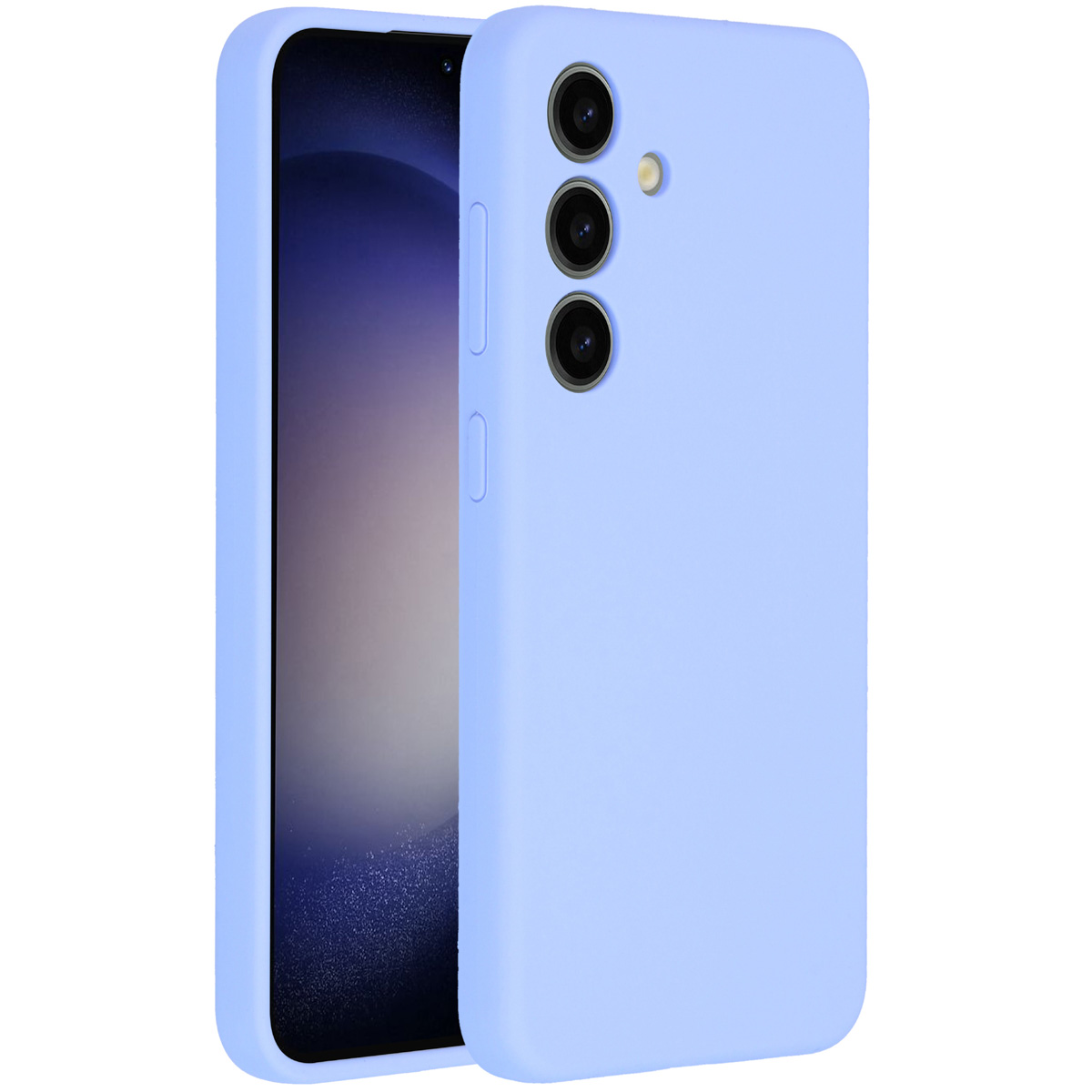 Accezz Liquid Silicone Backcover Samsung Galaxy S24 - Paars - Afbeelding 3