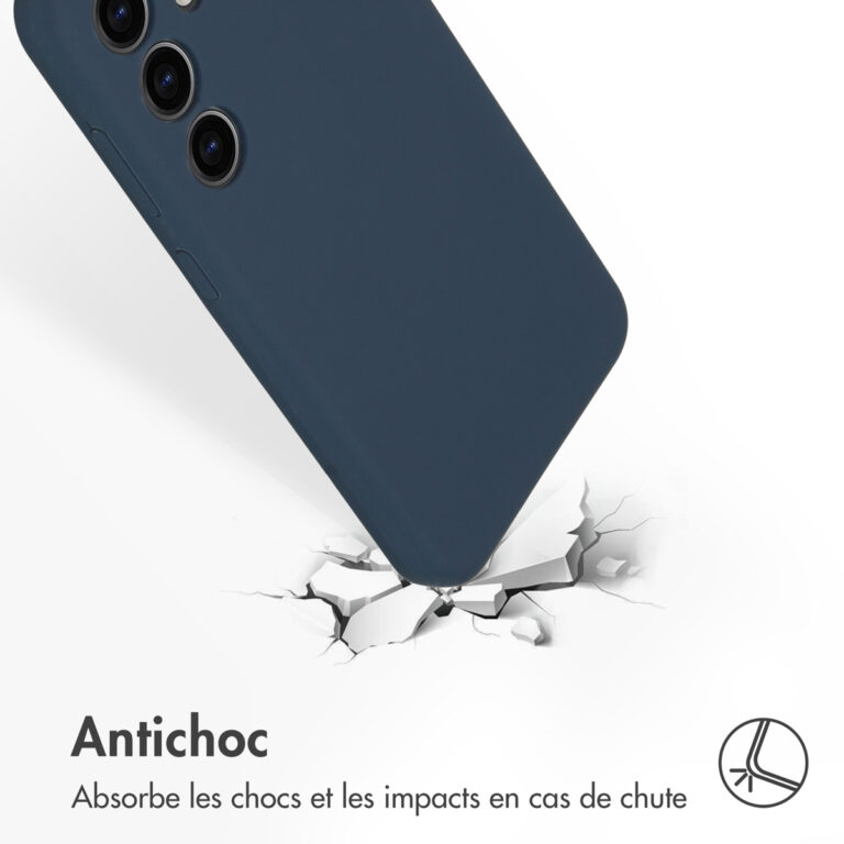 Accezz Liquid Silicone Backcover Samsung Galaxy S24 - Donkerblauw - Afbeelding 6