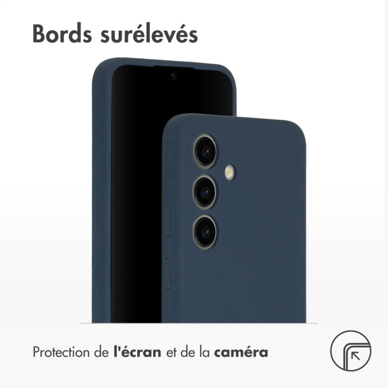 Accezz Liquid Silicone Backcover Samsung Galaxy S24 - Donkerblauw - Afbeelding 5