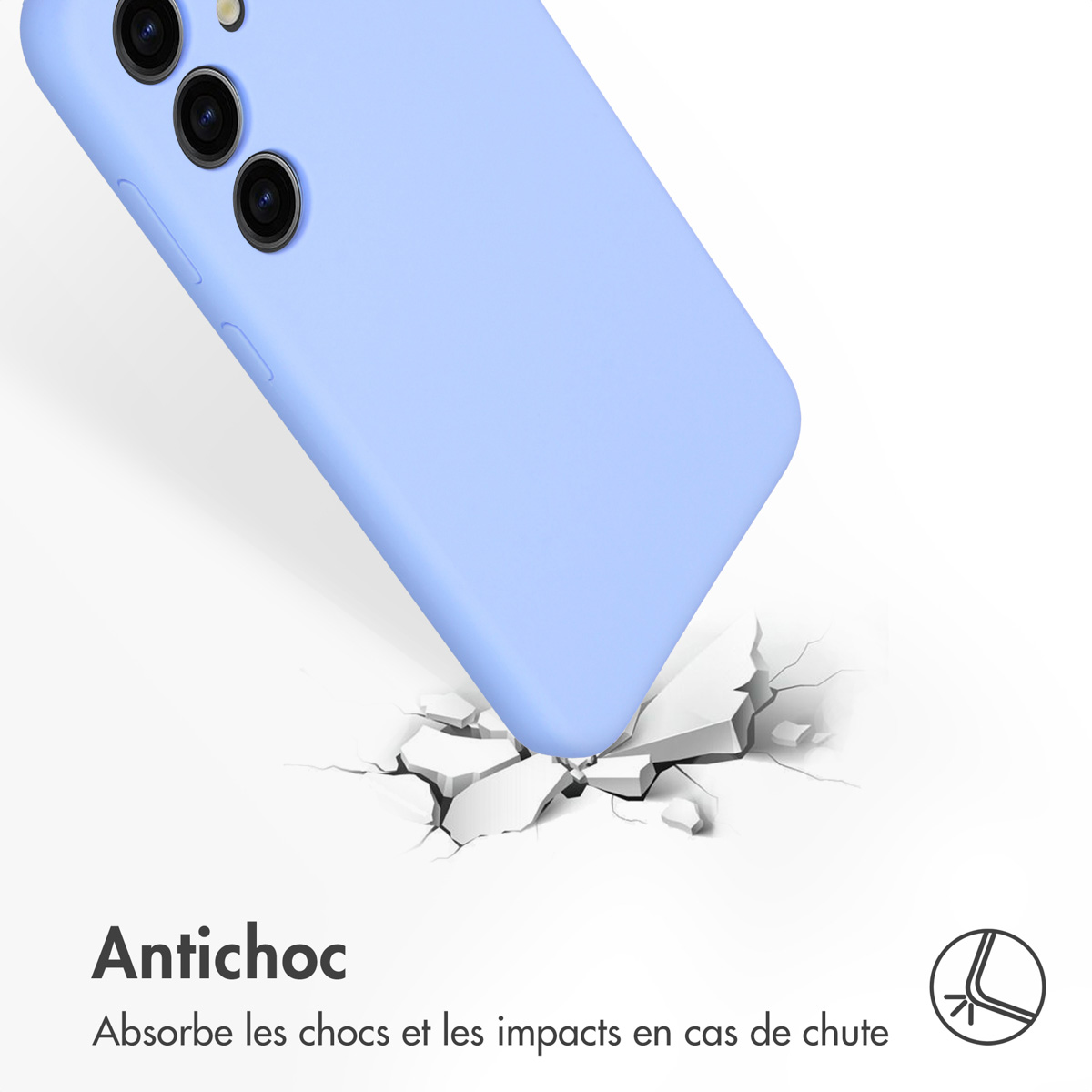 Accezz Liquid Silicone Backcover Samsung Galaxy S24 Plus - Paars - Afbeelding 10