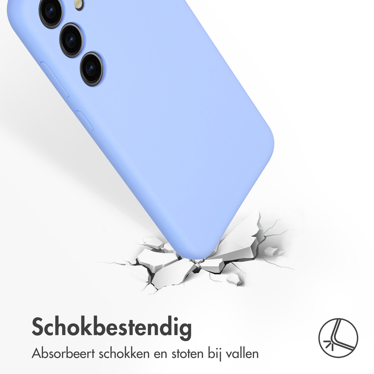 Accezz Liquid Silicone Backcover Samsung Galaxy S24 Plus - Paars - Afbeelding 8