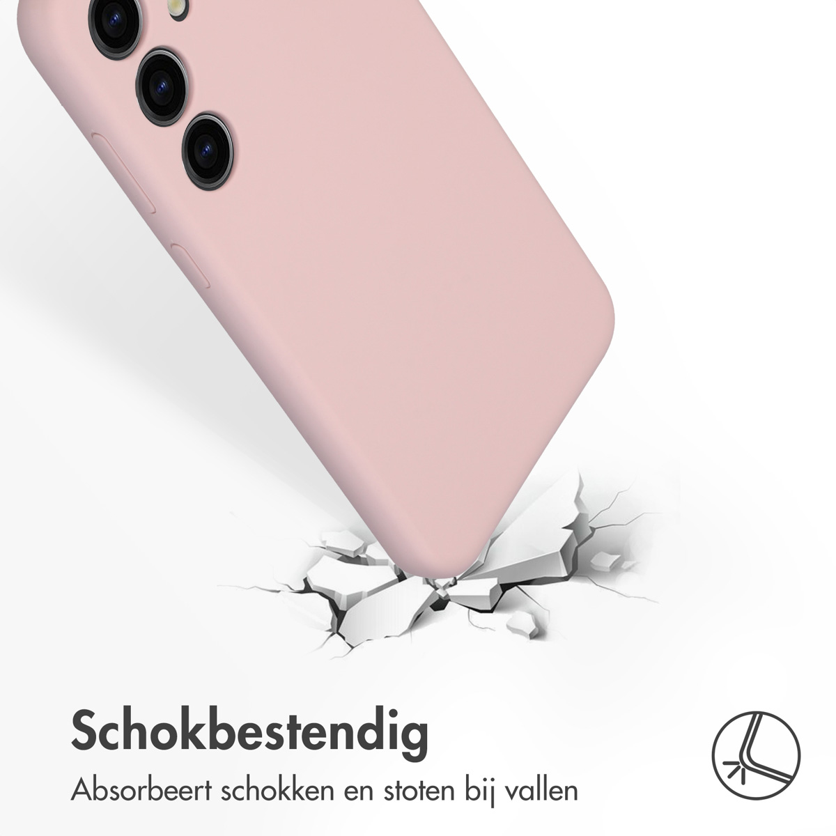 Accezz Liquid Silicone Backcover Samsung Galaxy S24 Plus - Roze - Afbeelding 10