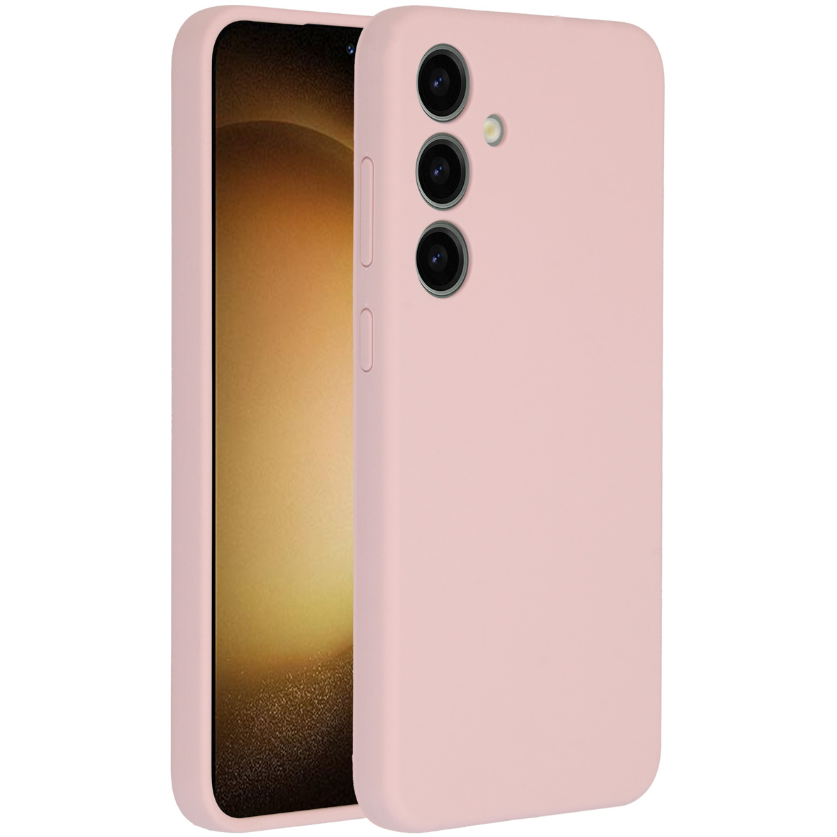 Accezz Liquid Silicone Backcover Samsung Galaxy S24 Plus - Roze - Afbeelding 2