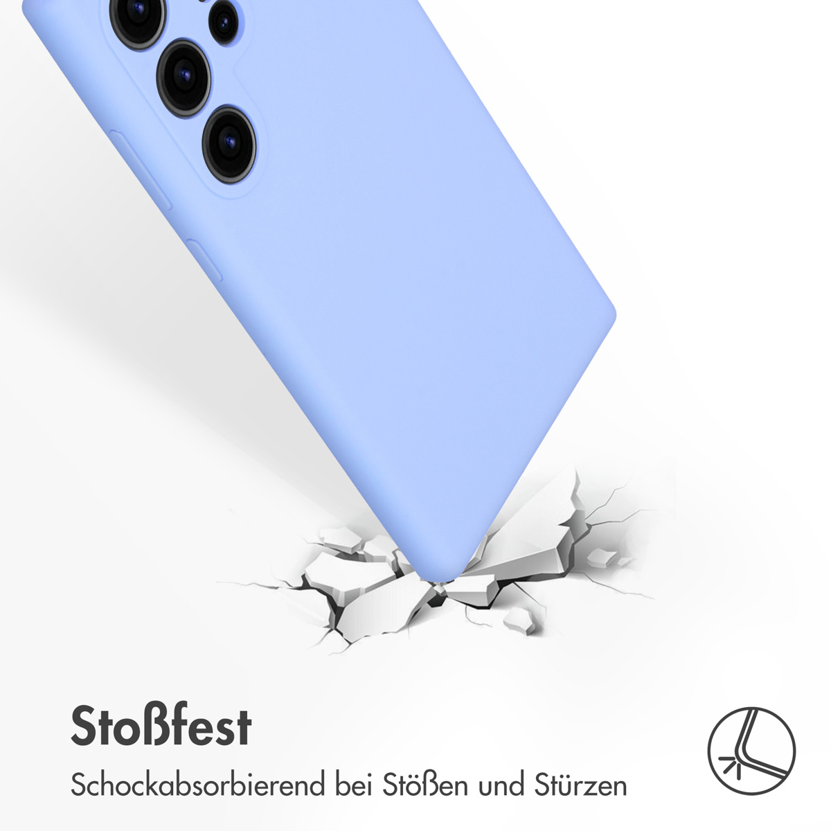 Accezz Liquid Silicone Backcover Samsung Galaxy S24 Ultra - Paars - Afbeelding 8