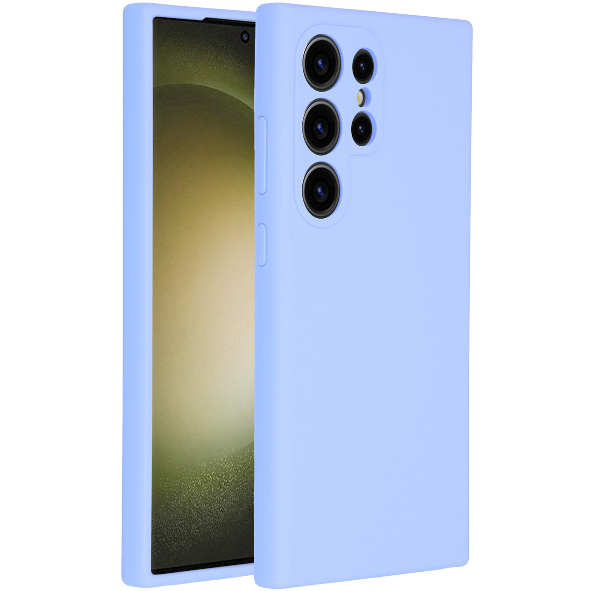 Accezz Liquid Silicone Backcover Samsung Galaxy S24 Ultra - Paars - Afbeelding 3