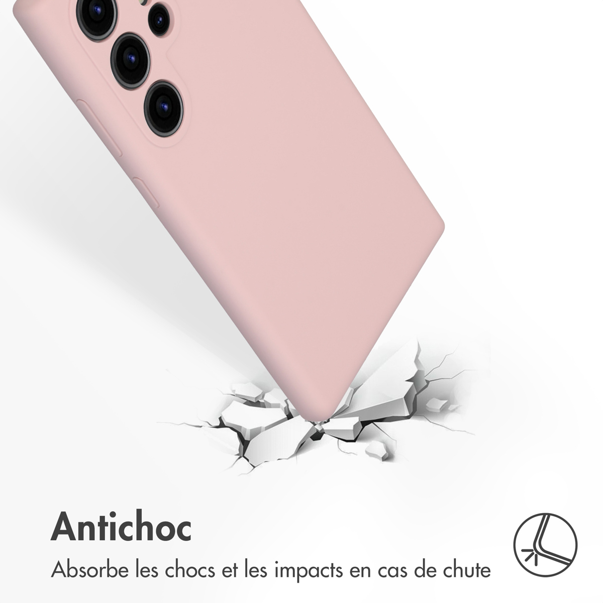 Accezz Liquid Silicone Backcover Samsung Galaxy S24 Ultra - Roze - Afbeelding 10