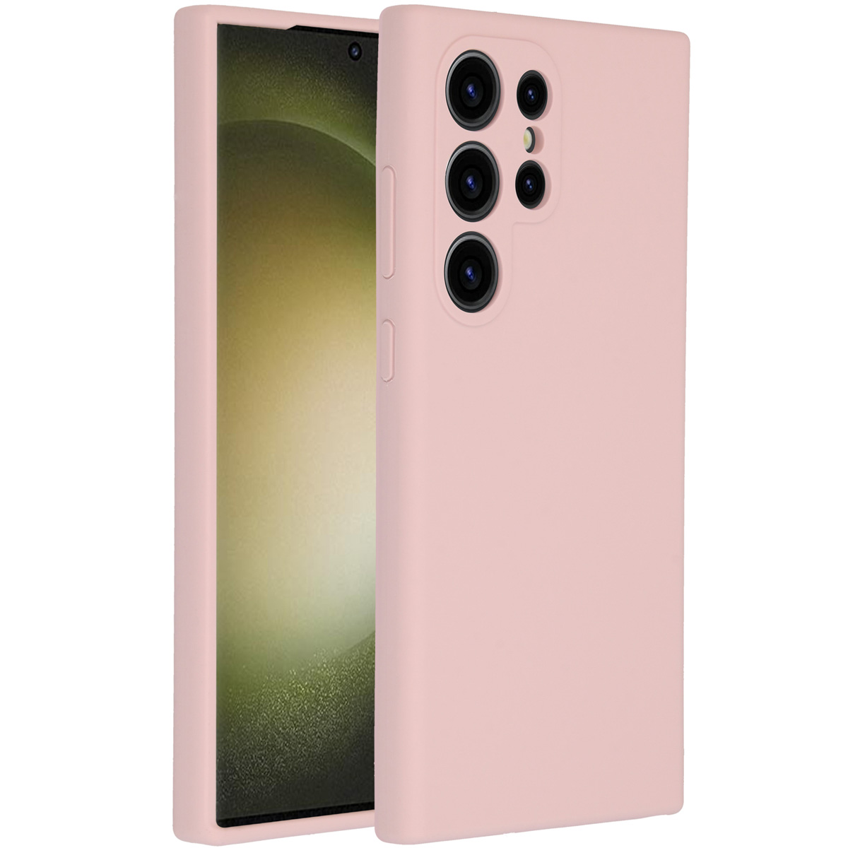 Accezz Liquid Silicone Backcover Samsung Galaxy S24 Ultra - Roze - Afbeelding 2