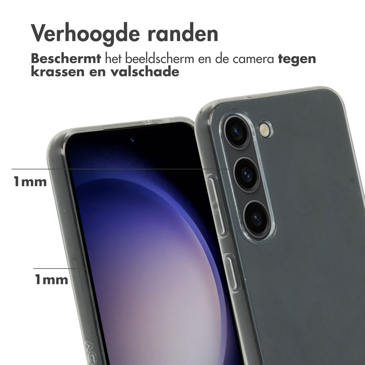 Accezz 100% Recycled Clear Backcover Samsung Galaxy S23 - Transparant - Afbeelding 8