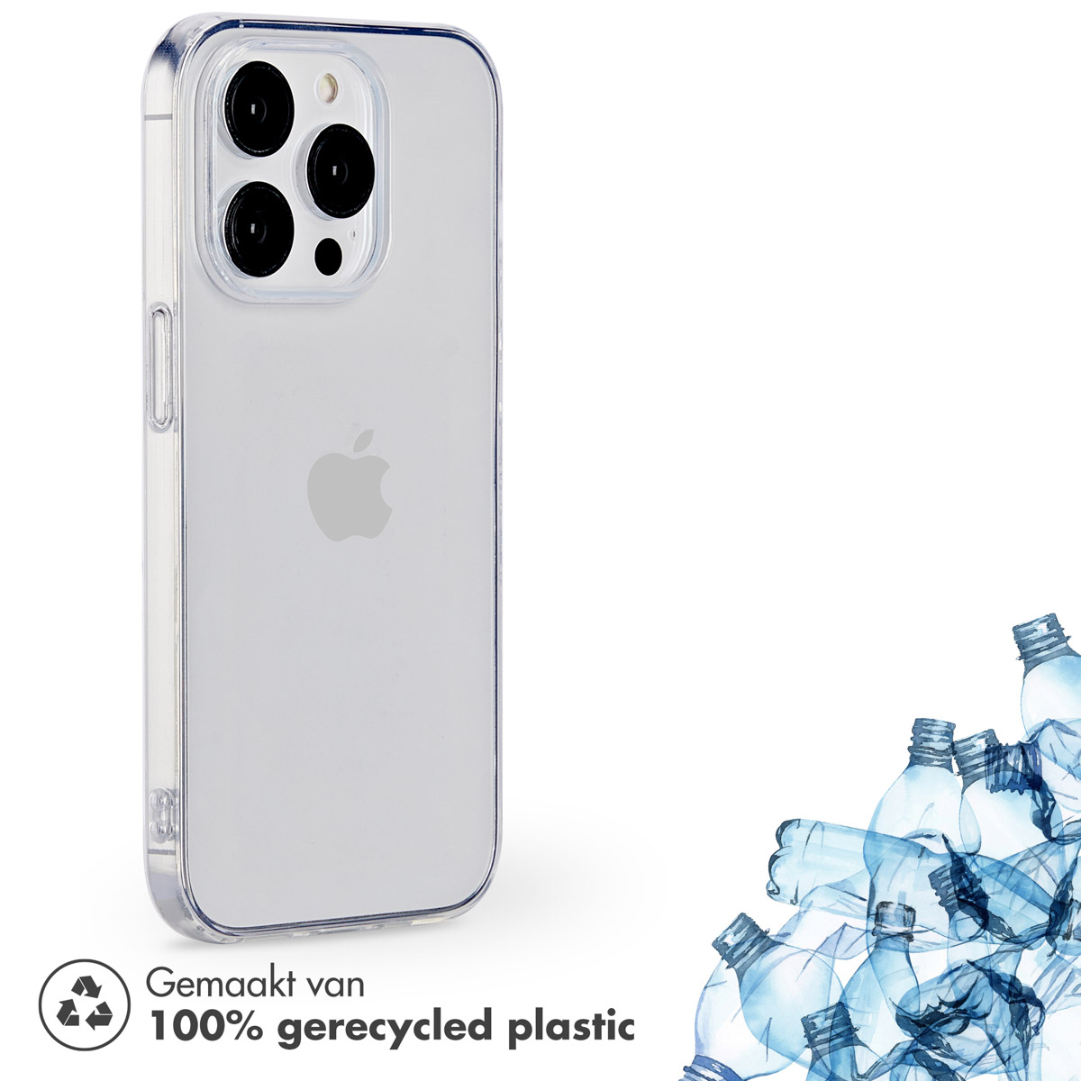 Accezz 100% Recycled Clear Backcover Apple iPhone 14 Pro - Transparant - Afbeelding 4