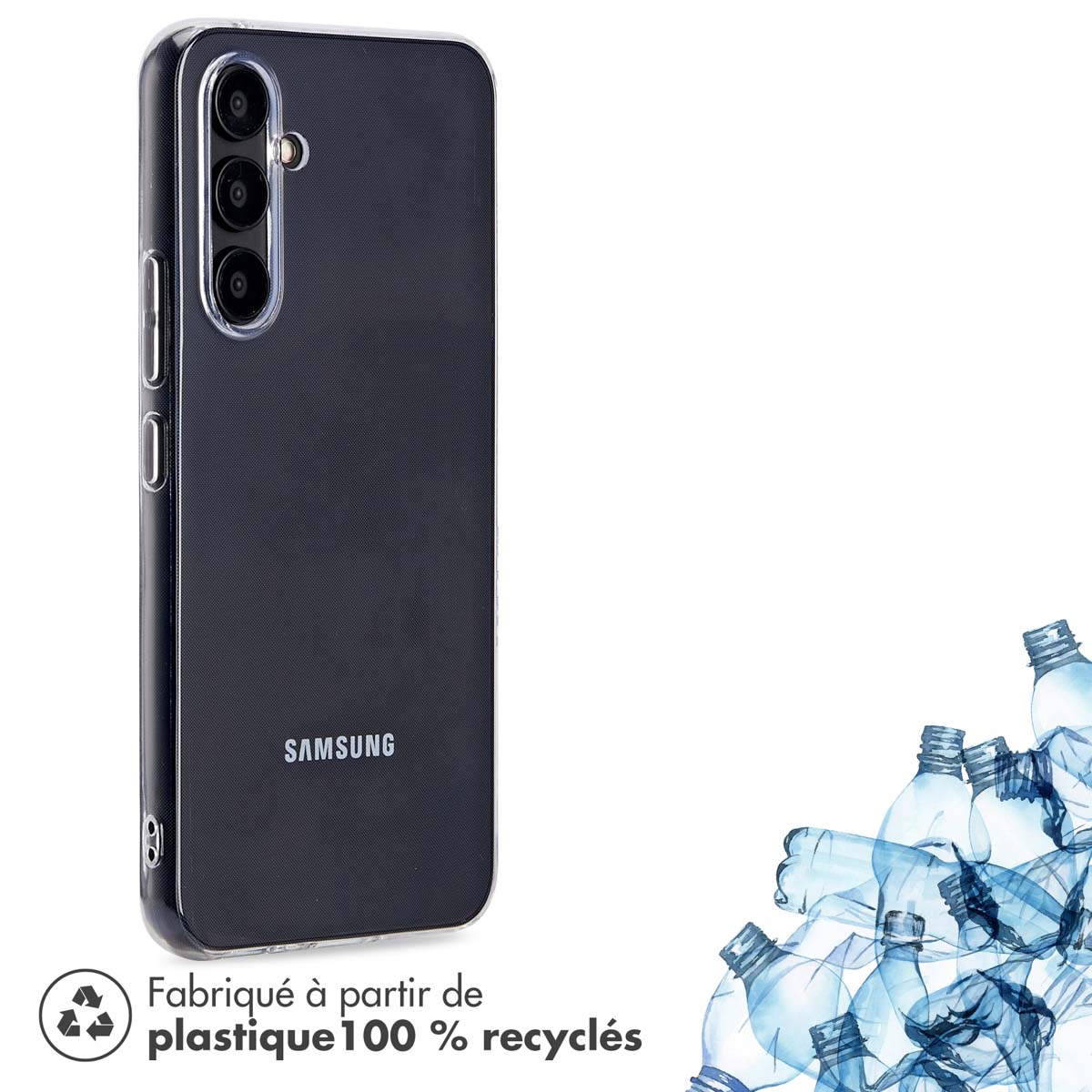 Accezz 100% Recycled Clear Backcover Samsung Galaxy A54 (5G) - Transparant - Afbeelding 6