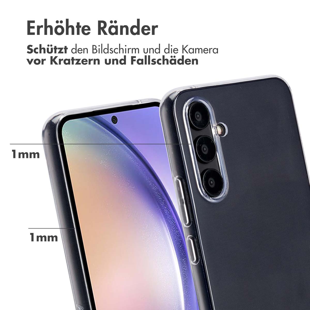 Accezz 100% Recycled Clear Backcover Samsung Galaxy A54 (5G) - Transparant - Afbeelding 7