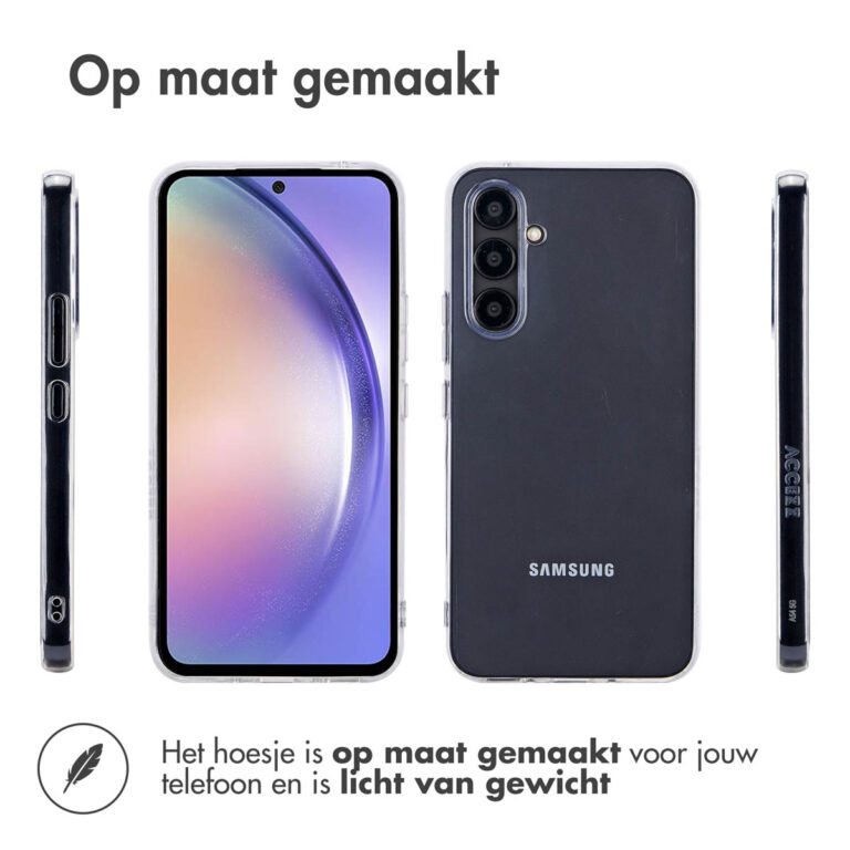 Accezz 100% Recycled Clear Backcover Samsung Galaxy A54 (5G) - Afbeelding 9