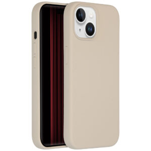 Accezz Liquid Silicone Backcover Apple iPhone 15 - Stone