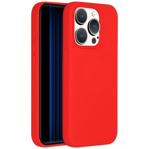 Accezz Liquid Silicone Backcover Apple iPhone 15 Pro - Rood